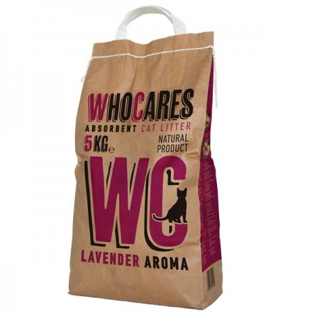 WC Who Cares Lavander впитывающий наполнитель в кошачий туалет 5 кг (800406)